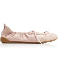 Chloé - Kick Leather & Suede Sneakers - Lyst