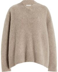 The Row - Fayette Oversized Brushed-cashmere Sweater - Lyst