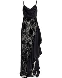 Rodarte - Asymmetric Bias-cut Velvet Dress - Lyst
