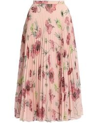 Erdem - Floral Plisse Voile Midi Skirt - Lyst