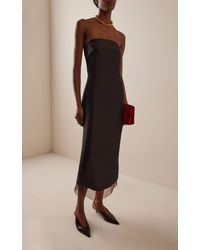 martin grant gathered drop waist silk midi dress Martin Grant Gathered Drop-waist Silk Midi Skirt