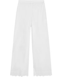 By Malene Birger - Gretana Cotton Wide-Leg Pants - Lyst