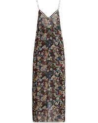 KHAITE - Taja Floral Silk-Chiffon Maxi Dress - Lyst
