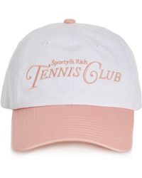 Sporty & Rich - Rizzoli Embroidered Cotton Baseball Cap - Lyst