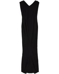 Balenciaga - Silk-Wool Crepe Maxi Dress - Lyst