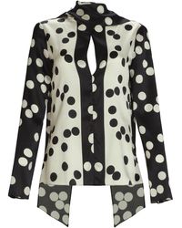 Silvia Tcherassi - Gaby Stretch-Silk Top - Lyst