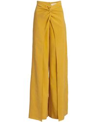 Silvia Tcherassi - Canturipe Twisted Crepe Wide-Leg Pants - Lyst