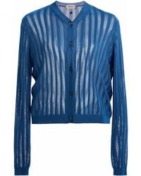 Versace - Knitted Mesh Ribbed Sweater - Lyst