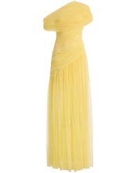 De La Vali - Exclusive Himalia Gathered Tulle Maxi Dress - Lyst