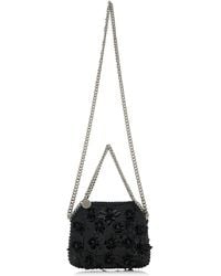 Stella McCartney - Embroidered Patent Alter-Mat Mini Shoulder Bag - Lyst