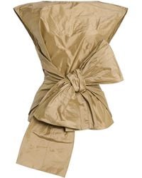 Christopher John Rogers - Bow-Detailed Silk Top - Lyst