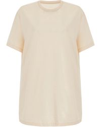 Maison Margiela - Embroidered Cotton T-shirt - Lyst