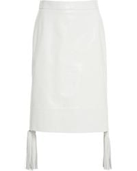 Bottega Veneta - Leather Skirt Sheepskin - Lyst