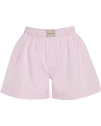 Comme Si - La Classica Cotton Poplin Boxer Shorts - Lyst