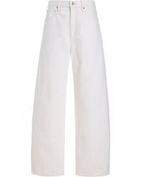 FRAME - The Bubble Rigid High-Rise Barrel-Leg Jeans - Lyst