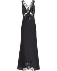 Sir. The Label - Willa Lace-trimmed Cutout Silk Maxi Dress - Lyst