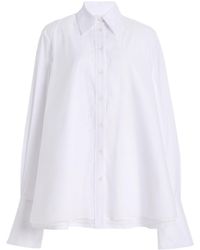 Brandon Maxwell - The Vaughn Layered Cotton-Blend Shirt - Lyst