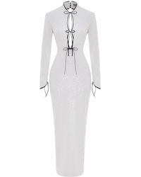 Rasario - Sequined Cutout Maxi Dress - Lyst