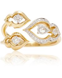 Harakh - Haveli 18k Yellow Gold Diamond Ring - Lyst