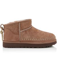 UGG - Classic Ultra Mini Biarritz Sheepskin Boots - Lyst