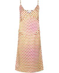 Dries Van Noten - Daliya Polka-Dot Silk-Satin Midi Dress - Lyst