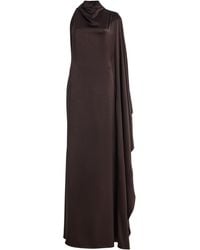 De La Vali - Odaluna Crepe De Chine Maxi Dress - Lyst