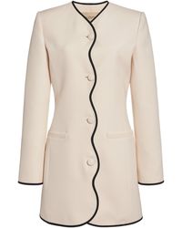 Valentino Garavani - Solid Canvas Silk-Linen Jacket - Lyst