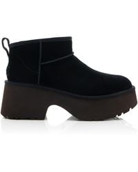 UGG - New Heights Sheepskin Platform Classic Ultra Mini Boots - Lyst