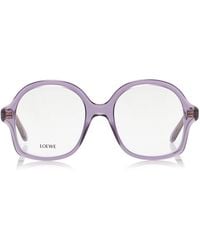 Loewe - Oversized Round-Frame Acetate Glasses - Lyst