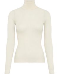 Gabriela Hearst - Peppe Turtleneck Wool-Silk Top - Lyst