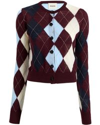 KHAITE - Charli Argyle-Knit Cashmere-Blend Cardigan - Lyst