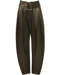 JW Anderson - Pleated D-Ring Satin Trousers - Lyst
