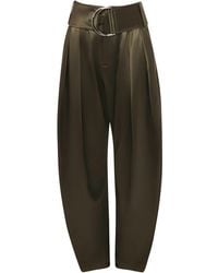JW Anderson - Pleated D-Ring Satin Trousers - Lyst