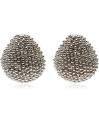 Paola Sighinolfi - Drop Rhodium-Plated Earrings - Lyst