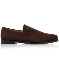 Khaite - Alessio Suede Loafers - Lyst