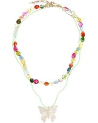 Anni Lu - Tropicana & Butterfly Necklace Set - Lyst