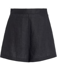 Posse - Exclusive Perri High-waisted Linen Shorts - Lyst