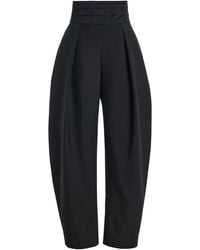 Rohe - Puck Wool-blend Barrel-leg Pants - Lyst