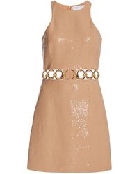 Michael Kors - Ring-detailed Sequined Crepe Mini Dress - Lyst
