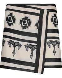 Johanna Ortiz - Roots Linen Wrap Mini Skirt - Lyst