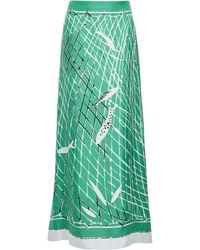Altuzarra - Linnie Printed Silk Maxi Skirt - Lyst