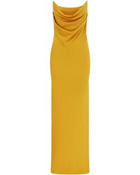 Alex Perry - Draped Corset Satin-crepe Gown - Lyst