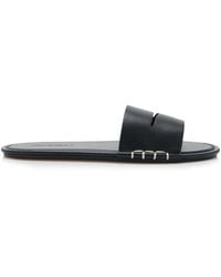 JW Anderson - Loafer Leather Slides - Lyst