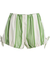 Posse - Exclusive La Isla Rosie Striped Cotton Shorts - Lyst