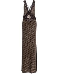 SIR. - Astrid Cutout Satin Maxi Slip Dress - Lyst