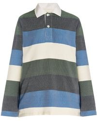 Marrakshi Life - Exclusive Oversized Striped Cotton Rugby Shirt - Lyst