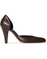 The Row - Ornella D'Orsay Leather Pumps - Lyst