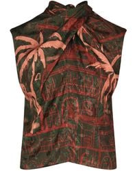Johanna Ortiz - Mystic Shore Satin-Jacquard Top - Lyst