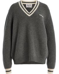Miu Miu - Oversized Cashmere Sweater - Lyst