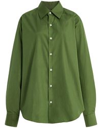 Comme Si - La Classica Cotton-poplin Shirt - Lyst
